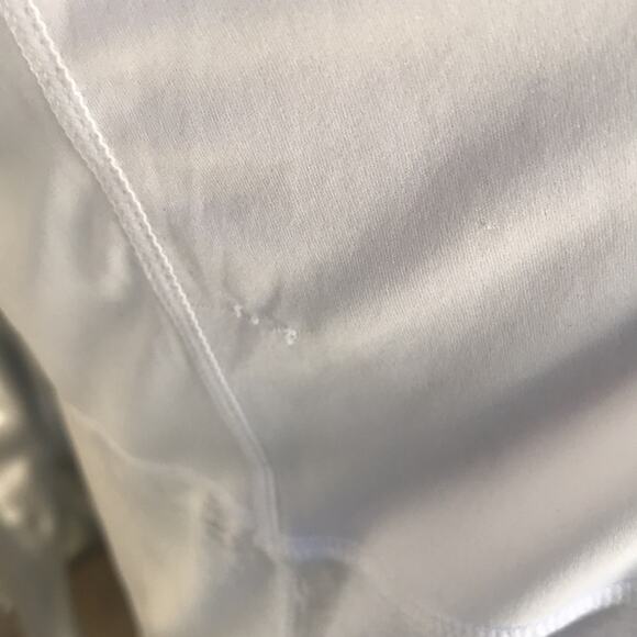 Zella White Cold Shoulder Sheer Long Sleeve Athletic Top Women's Size Small - Picture 5 of 7